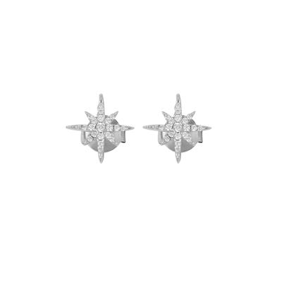 ORECCHINO STELLA POLARE ZIRCONI WHITE IN ARGENTO 925°/°°