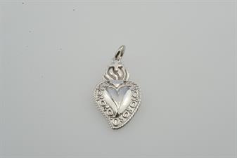 PENDENTE CUORE SACRO IN ARGENTO 925°/°°