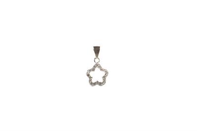 PENDENTE FIORE TRAFORATO ZIRCONATO IN ARGENT0 925°/°°