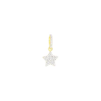 PENDENTE STELLA DORATO IN ARGENTO 925°/°° E ZIRCONI