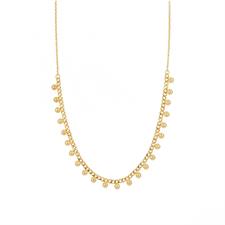 COLLANA CON GROUMETTA E PALLINI IN ARGENTO 925 °/°°