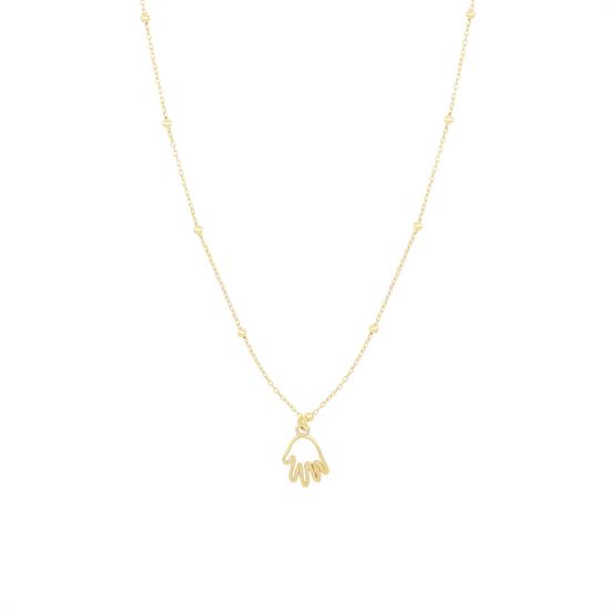 COLLANA CON MANINA IN ARGENTO 925°/°°