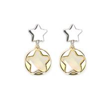ORECCHINO STELLA MADREPERLA PENDENTE IN ARGENTO 925°/°°