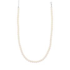 COLLANA PERLE ACQUA FIUME 5.5/6MM IN ARGENTO 925°/°°