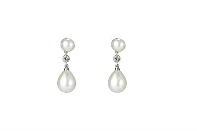 ORECCHINO PENDENTE CON ZIRCONE IN ARGENTO 925°/°°