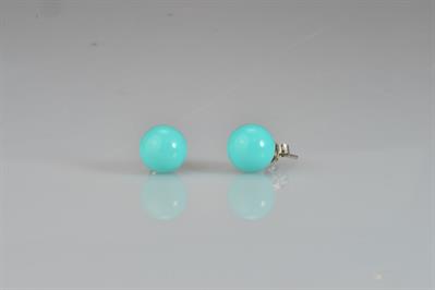 ORECCHINI LOBO SHELL TURQ IN ARGENTO 925°/°°