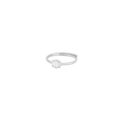 ANELLO MINI BAGUETTE IN ARGENTO 925°/°°