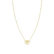 COLLANA CUORE DOPPIO PASSANTE IN ARGENTO 925°/°°