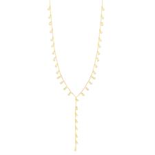 COLLANA A Y MULTI TONDINI PENDENTI IN ARGENTO 925°/°°