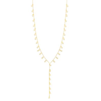 COLLANA A Y MULTI TONDINI PENDENTI IN ARGENTO 925°/°°