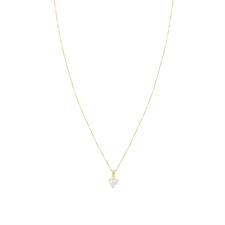 COLLANA PUNTO LUCE CUORE IN ARGENTO 925°/°°