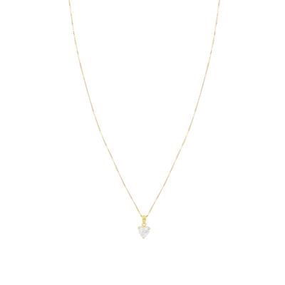 COLLANA PUNTO LUCE CUORE IN ARGENTO 925°/°°