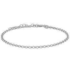 BRACCIALE ROLLO'LISCIA MEDIA 0.2 IN ARGENTO 925°/°°