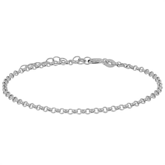 BRACCIALE ROLLO'LISCIA MEDIA 0.2 IN ARGENTO 925°/°°