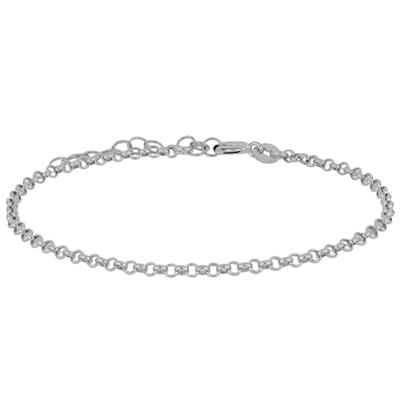 BRACCIALE ROLLO'LISCIA MEDIA 0.2 IN ARGENTO 925°/°°