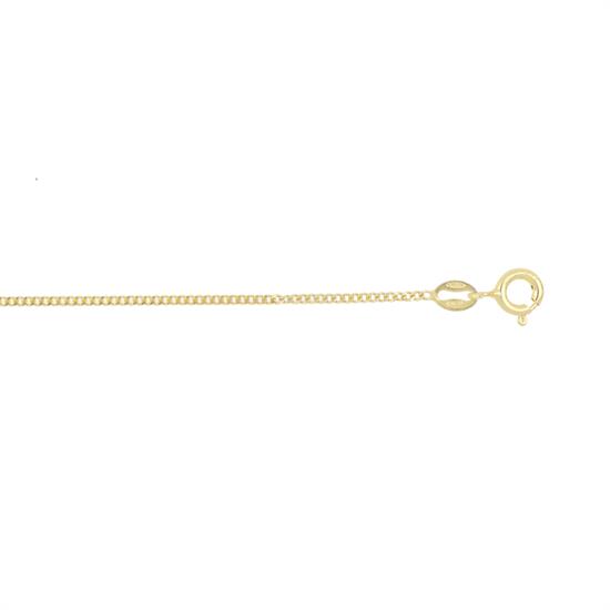 CATENA GROUMETTA DORATA UOMO 0.4MM IN ARGENTO 925°/°°