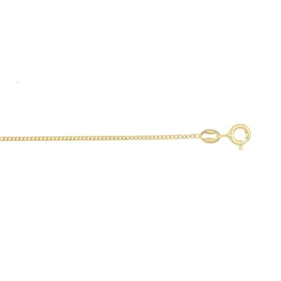 CATENA GROUMETTA DORATA UOMO 0.4MM IN ARGENTO 925°/°°