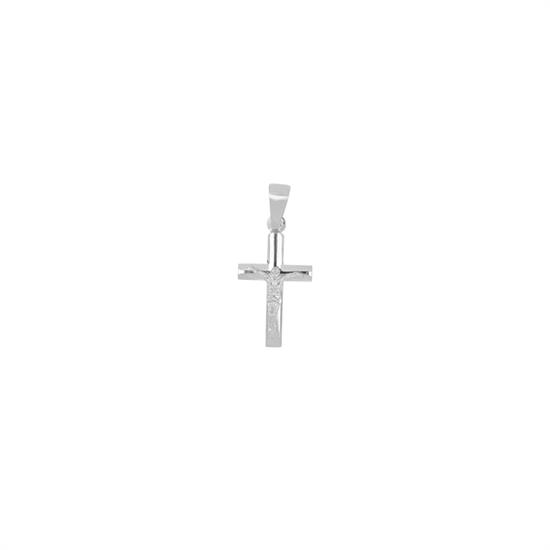 PENDENTE CROCE CON CRISTO IN ARGENTO 925°/°°