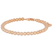 BRACCIALE PALLINO ROSE' IN ARGENTO 925°/°°