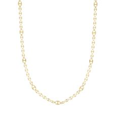 COLLANA MAGLIE MARINE DIAMANTATE IN ARGENTO 925°/°°