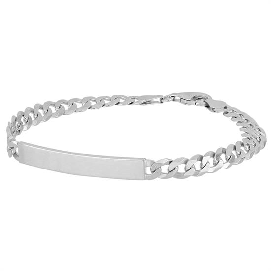 BRACCIALE 4° BARRETTA E GROUMETTA IN ARGENTO 925°/°°