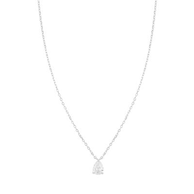 COLLANA FORZATINA CON GOCCIA PENDENTE IN ARGENTO 925°/°°