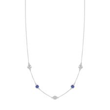 COLLANA TONDO ARGENTO E PIETRA TONDA CERNIERA IN ARGENTO 925°/°°