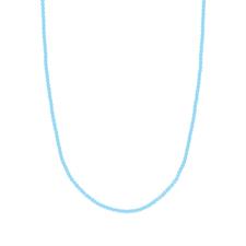 COLLANA PALLINI 2MM PASTA DI TURCHESE IN ARGENTO 925°/°°