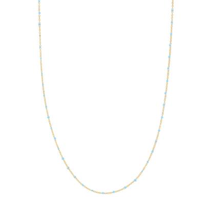 COLLANA FORZATINA E PALLINI SMALTATI IN ARGENTO 925°/°°