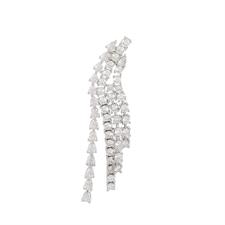 MONO ORECCHINO QUATTRO FILE DI TENNIS ZIRCONATO IN ARGENTO 925°/°°