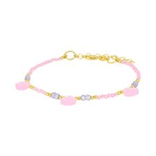 BRACCIALE SPINELLO COLORATO E QUARZO TONDO IN ARGENTO 925°/°°