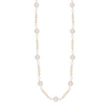 COLLANA TRE PERLE FIUME + UNA IN ARGENTO 925°/°°
