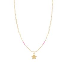 COLLANA ROLLO BACCHETTINE STELLA PENDENTE IN ARGENTO 925°/°°