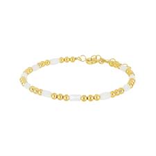 BRACCIALE PALLINI E PIETRE DURE IN ARGENTO 925°/°°