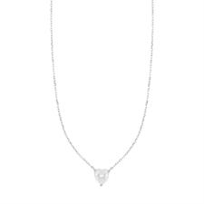 COLLANA CUORE TRE GRIFFE 10MM IN ARGENTO 925°/°°