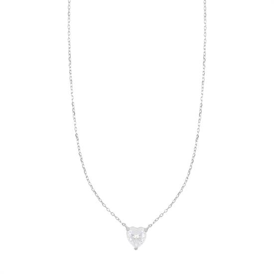 COLLANA CUORE TRE GRIFFE 10MM IN ARGENTO 925°/°°