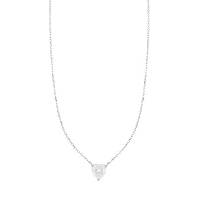 COLLANA CUORE TRE GRIFFE 10MM IN ARGENTO 925°/°°