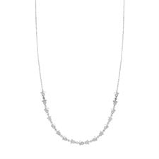COLLANA MICRO STELLE DIAMANTATE IN ARGENTO 925°/°°