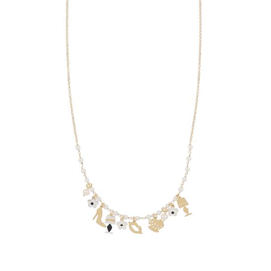 COLLANA ROLLO E SOGGETTI MIX PENDENTI IN ARGENTO 925°/°°