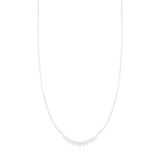 COLLANA BARRETTA A GOCCE ZIRCONATE IN ARGENTO 925°/°°
