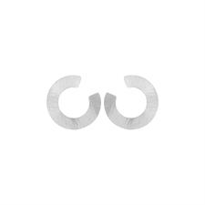 ORECCHINO SPIRALE PICCOLO SATINATO IN ARGENTO 925°/°°