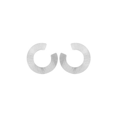 ORECCHINO SPIRALE PICCOLO SATINATO IN ARGENTO 925°/°°