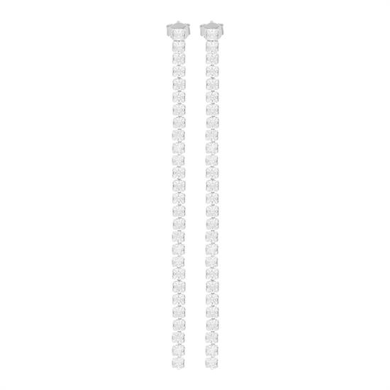 ORECCHINO TENNIS LUNGO PENDENTE ZIRCONATO IN ARGENTO 925°/°°