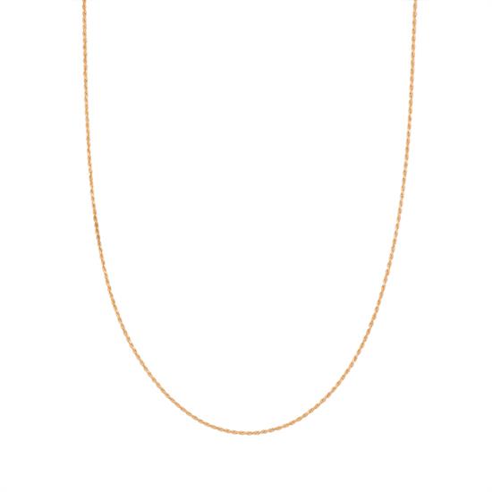 CATENA FUNETTA ROSE' IN ARGENTO 925°/°°