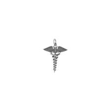 PENDENTE CADUCEO CON ALI IN ARGENTO 925°/°°