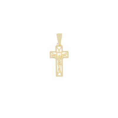 PENDENTE CROCE TRAFORATA CON CRISTO IN ARGENTO 925°/°°