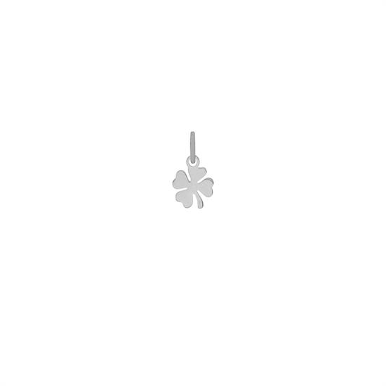 PENDENTE QUADRIFOGLIO MINI LASTRA IN ARGENTO 925°/°°