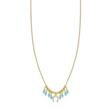 COLLANA P.TURCHESE E FERRO DI CAVALLO ZIRCONI ARGENTO 925°/°°
