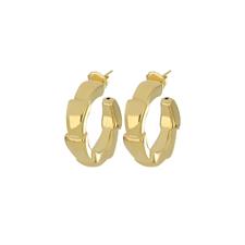 ORECCHINO CERCHIO A SQUAME SCALARI IN ARGENTO 925°/°°