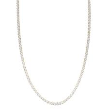 COLLANA SERPENTINA 4,00MM BICOLOR DIAMANTATA IN ARGENTO 925°/°°